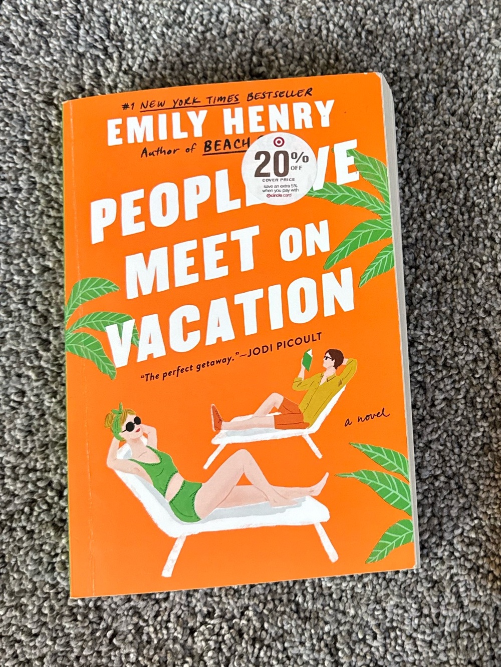 People We Meet On Vacation Paperback by Emily Henry - Orange